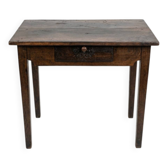 19th Century Solid Walnut Campaign Table – Console or Occasional Desk