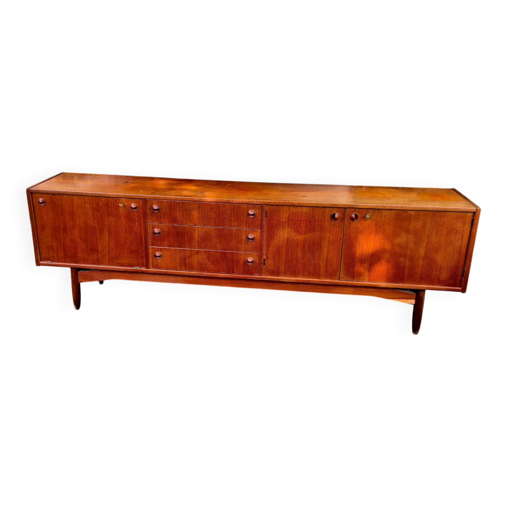 Enfilade scandinave en teck. 1950