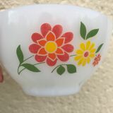 Vintage flower arcopal bowl