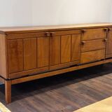 Solid elm sideboard – Brutalist & Modernist design, circa 1960-70