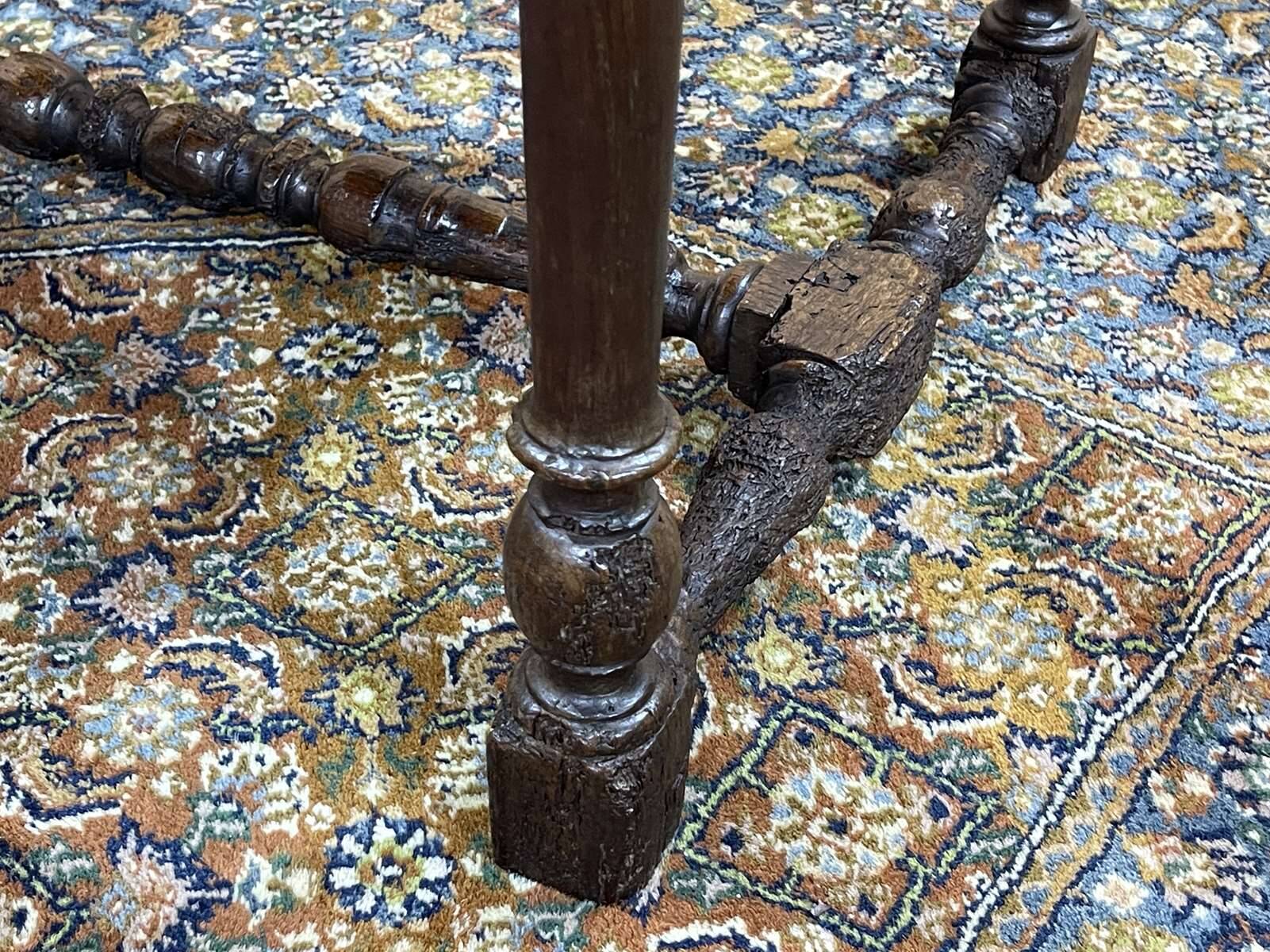 19th century oak side table