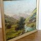 Oil on panel painting signed K. Vukovic landscape montage