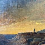 Table XIX° Romantic "Solitary shepherd at dusk" HST/P + frame