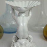 Empty Pocket Shell & Character Porcelain White De Capodimonte Italy XX th