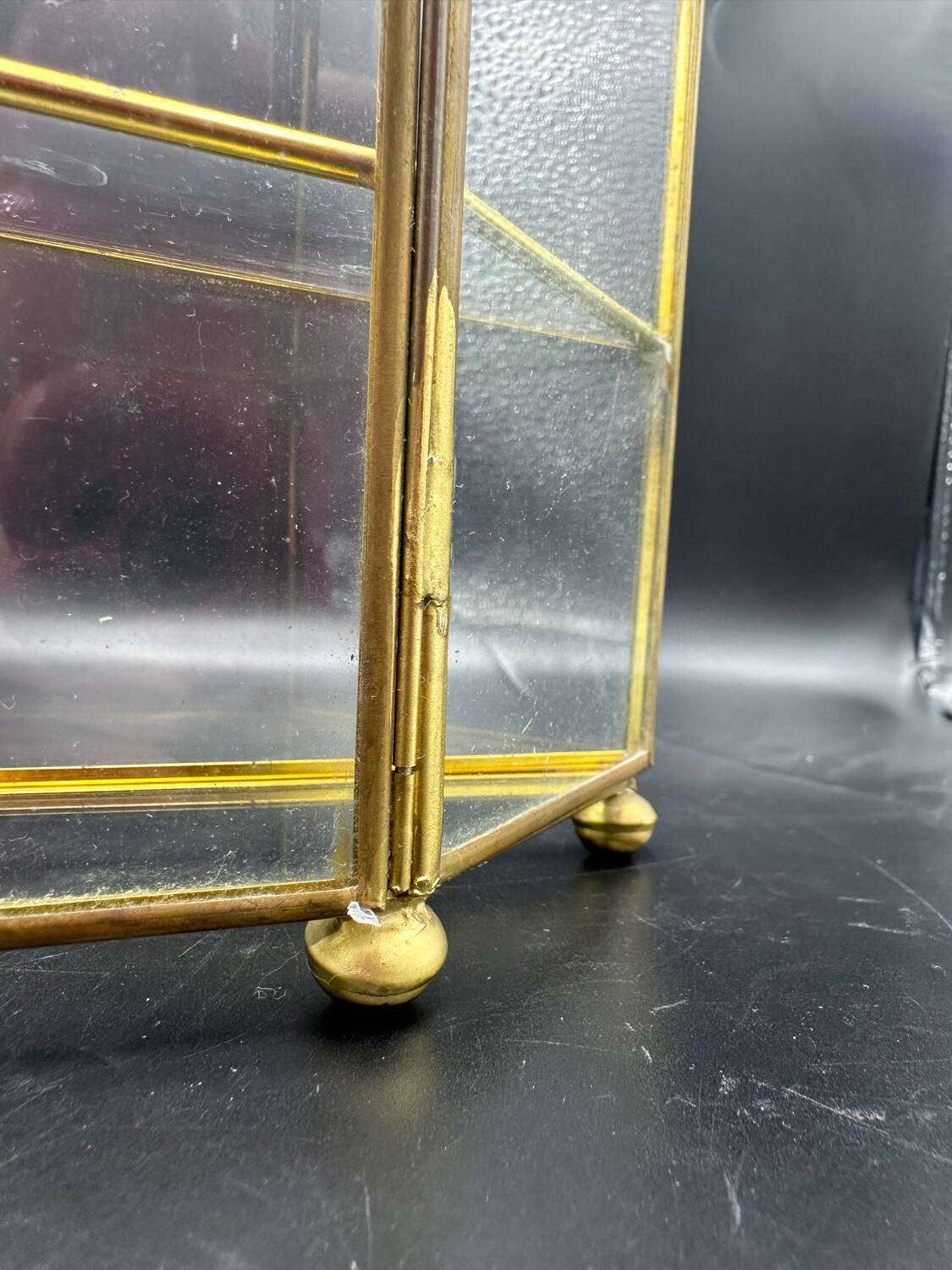 Brass display case