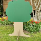 Double table of school form standing tree of 1980