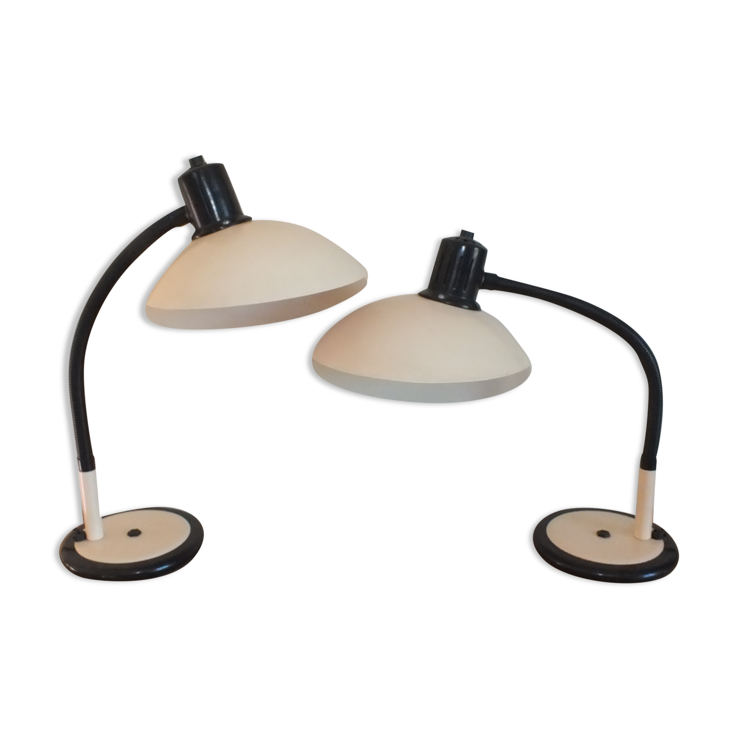 2 adjustable flexible lamps Aluminor 80s