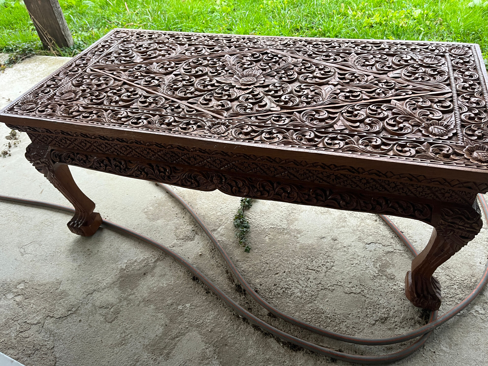 Solid wood coffee table