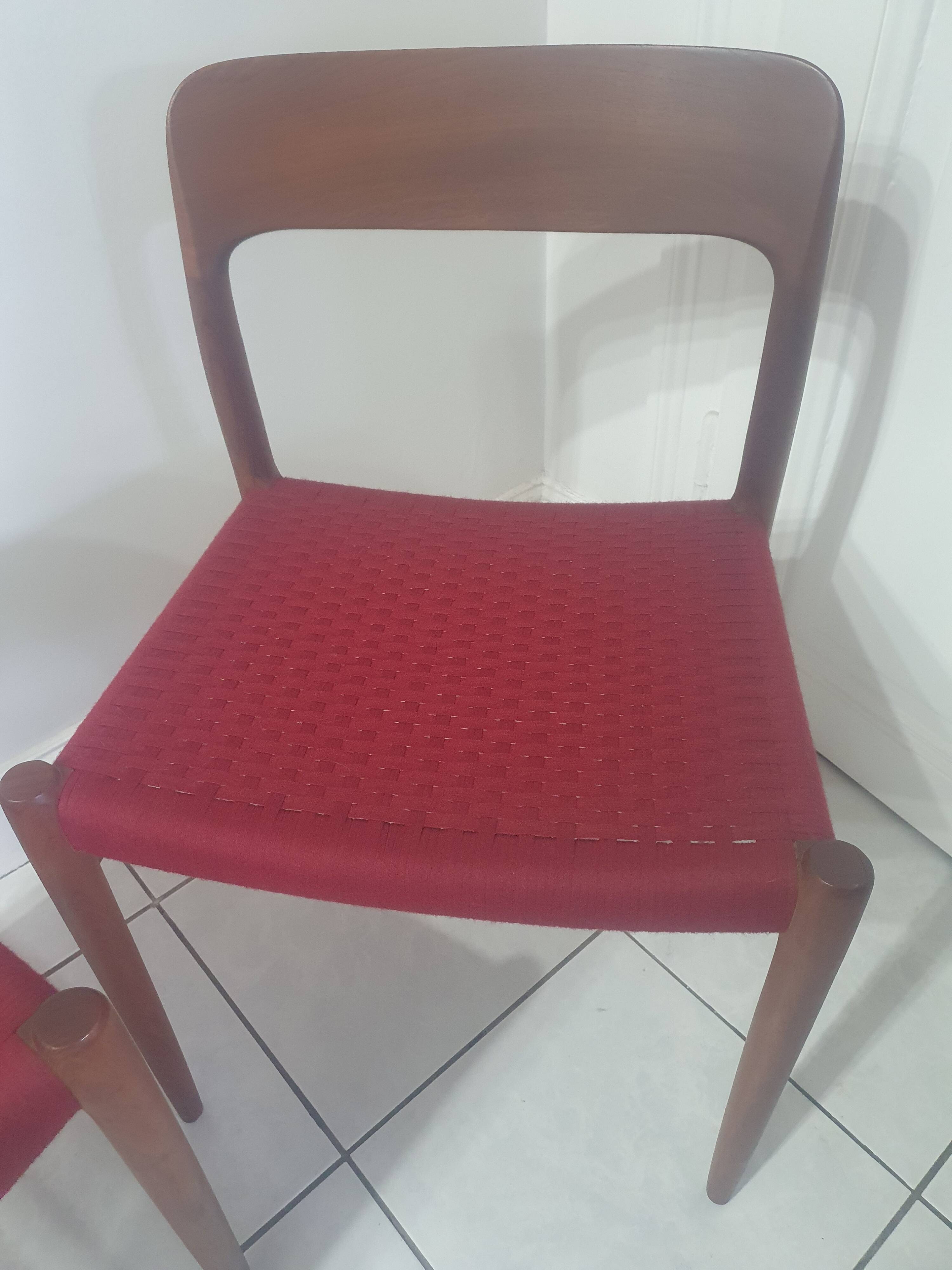 Pair of Niels Otto Moller Model 75 Chairs