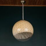 Large vintage Murano ball pendant lamp by Veart, Italy, 1970s.