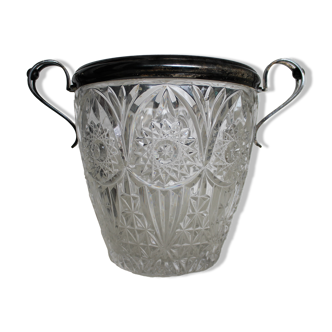 Art Deco crystal style champagne bucket