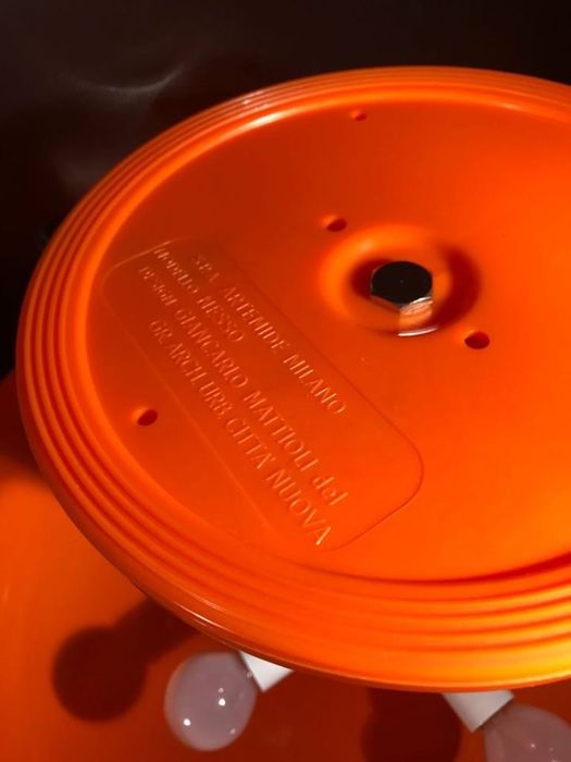 Lampe de table Nesso Orange de Giancarlo Mattioli pour Artemide