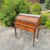 Vassou Jean Baptiste Cylinder Desk In Marquetry Louis XVI Period XVIII Eme Century