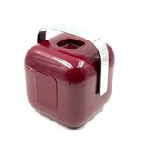 Space age red Ice Bucket, Guzzini Italy, ca. 1970s