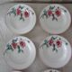12 assiettes anciennes plate et creuse HBCM Creil Montereau Luxeuil œillets