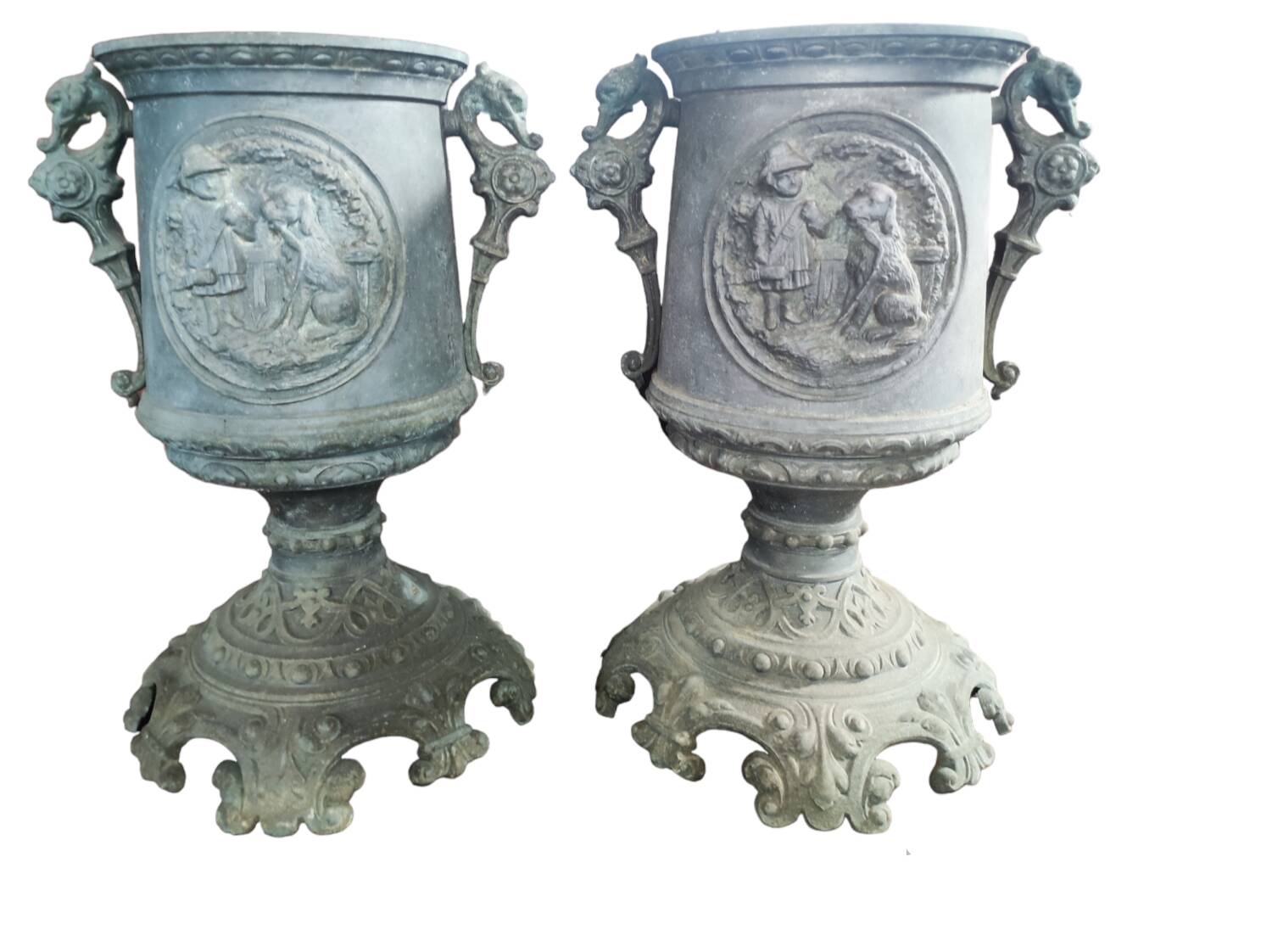 Decorative metal vase