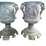 Decorative metal vase