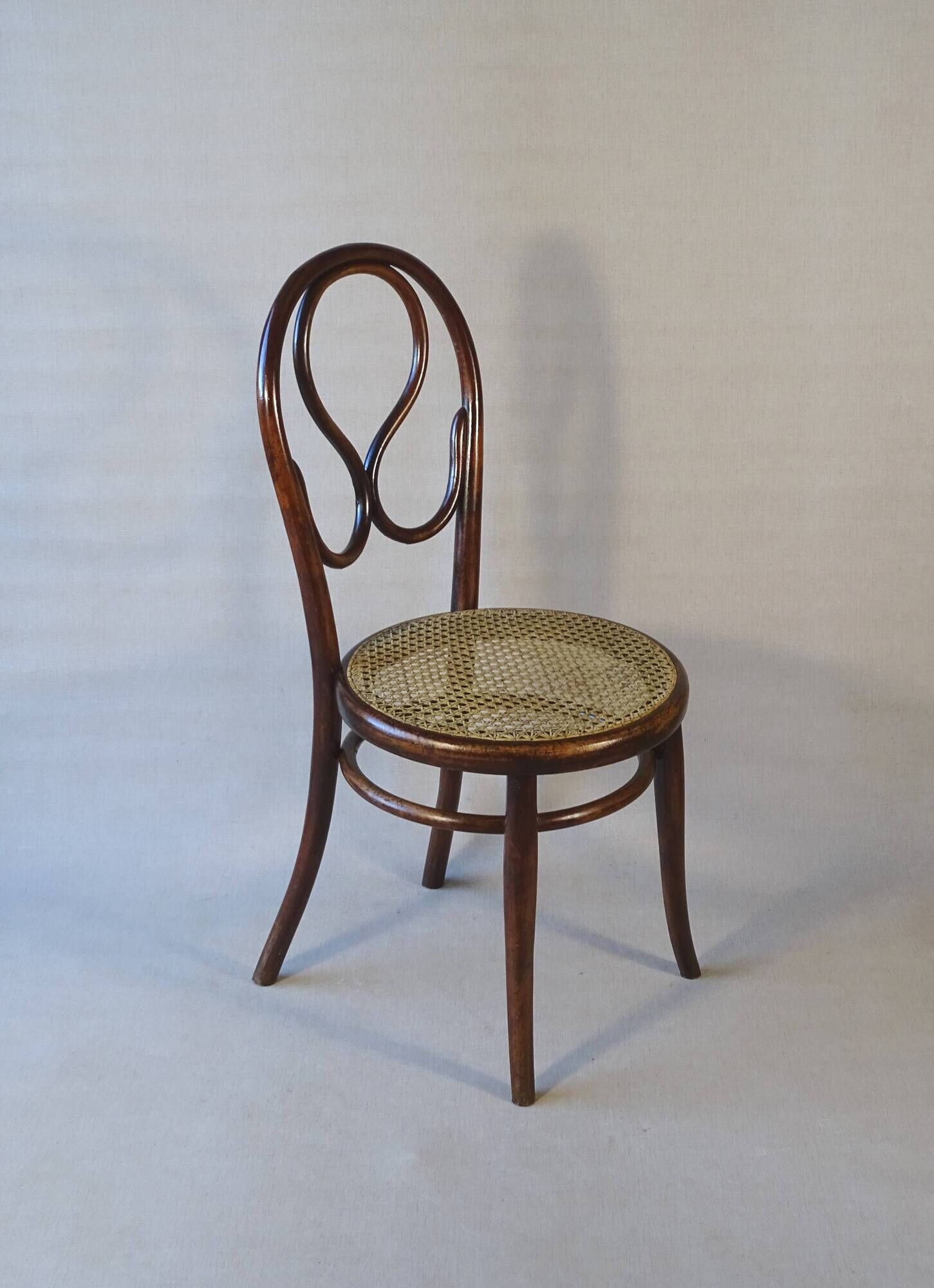 Thonet bistro chair N°20 ca 1868 new canework - rare model from this period -