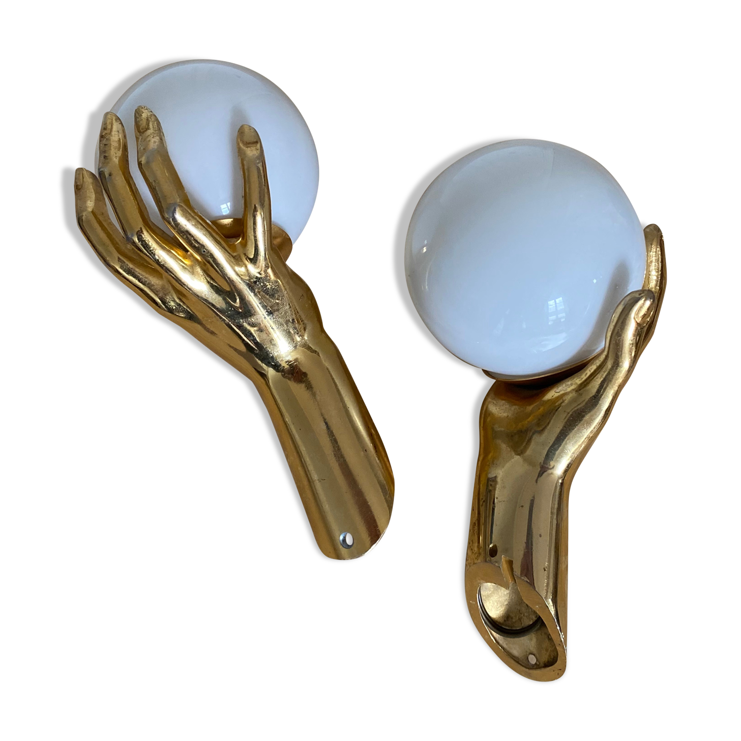 Pair of Arlus hand sconces