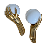 Pair of Arlus hand sconces