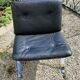 Pair of Vintage Hans Eichenberger Lounge Chairs in Faux Leather and Chrome Steel