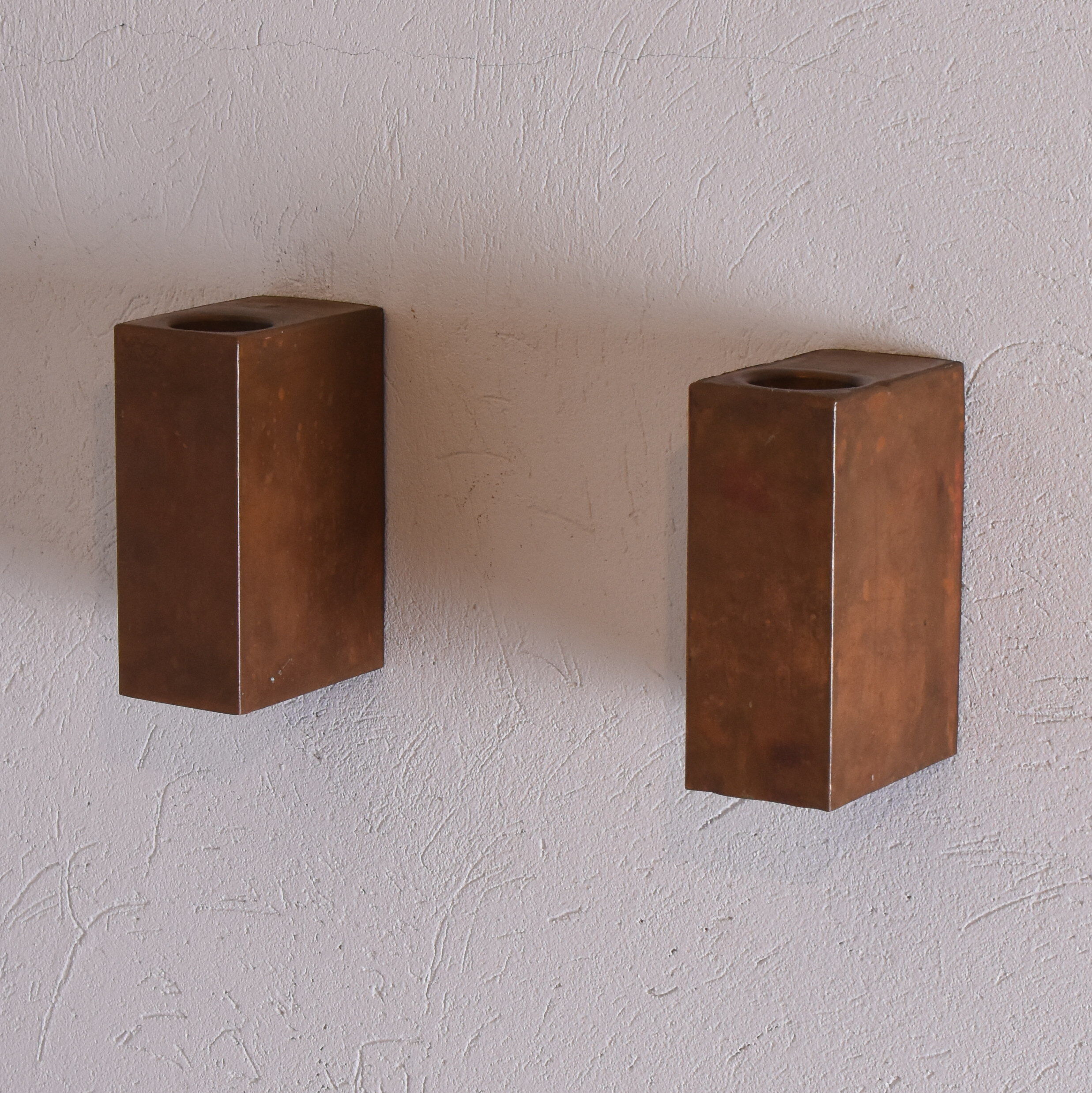 Pair of wall candleholders, 1970s