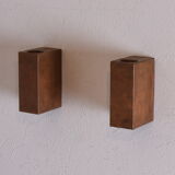Pair of wall candleholders, 1970s