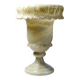 Large Medici alabaster/yellowish marble vase, Belle Époque style