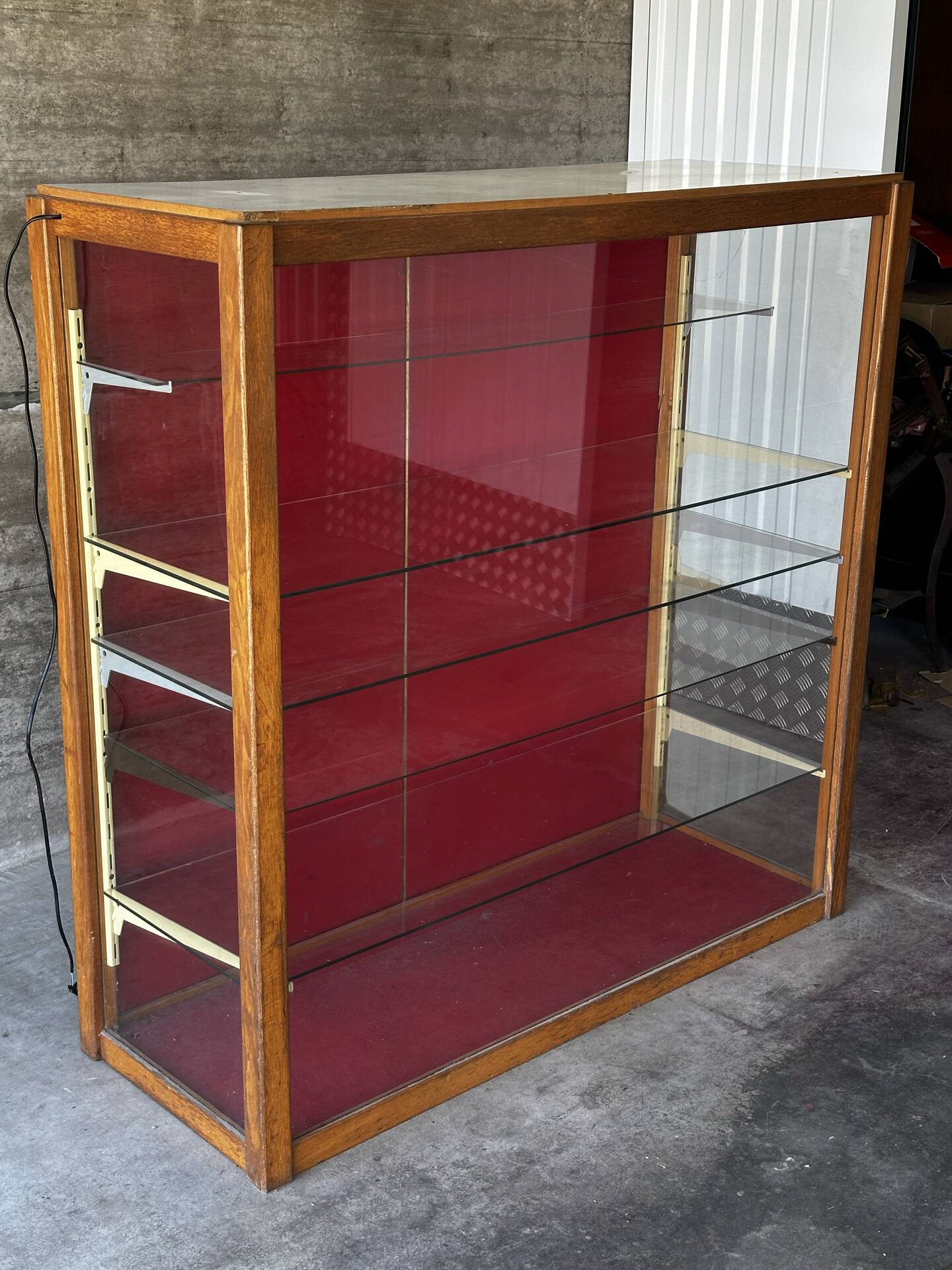Antique shop display cabinet, 1930s
