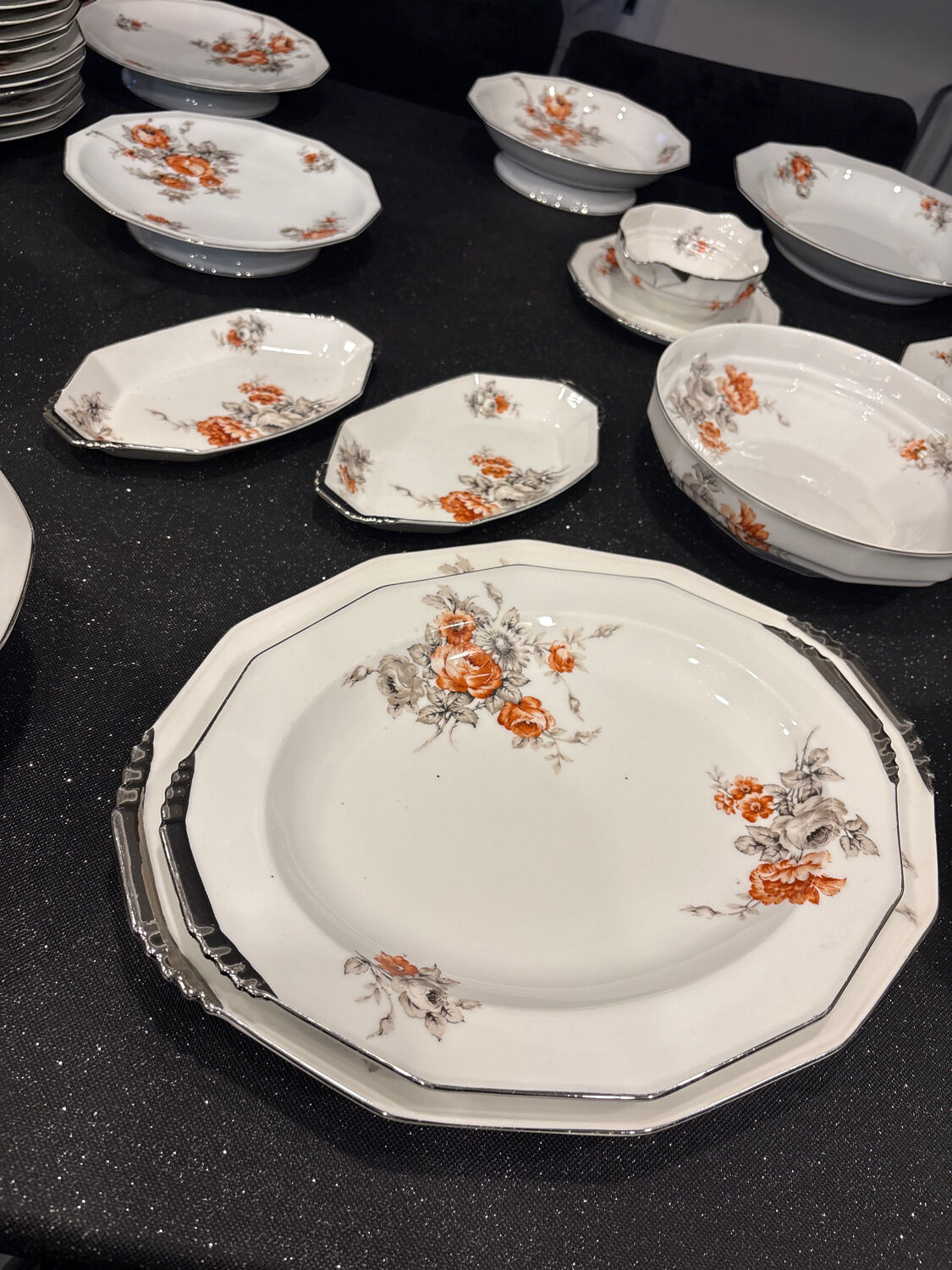 B&C Limoges porcelain tableware, France