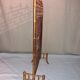 Ancient gold bamboo firescreen "Napoleon III"