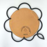 Bevel frame frame black metal flower 34x39cm