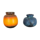 Ensemble de deux vases de lave grasse en poterie « Multi-Color » par Scheurich, Allemagne, années 1970