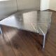 Table basse vintage et moderniste Rolf Benz en marbre et acier