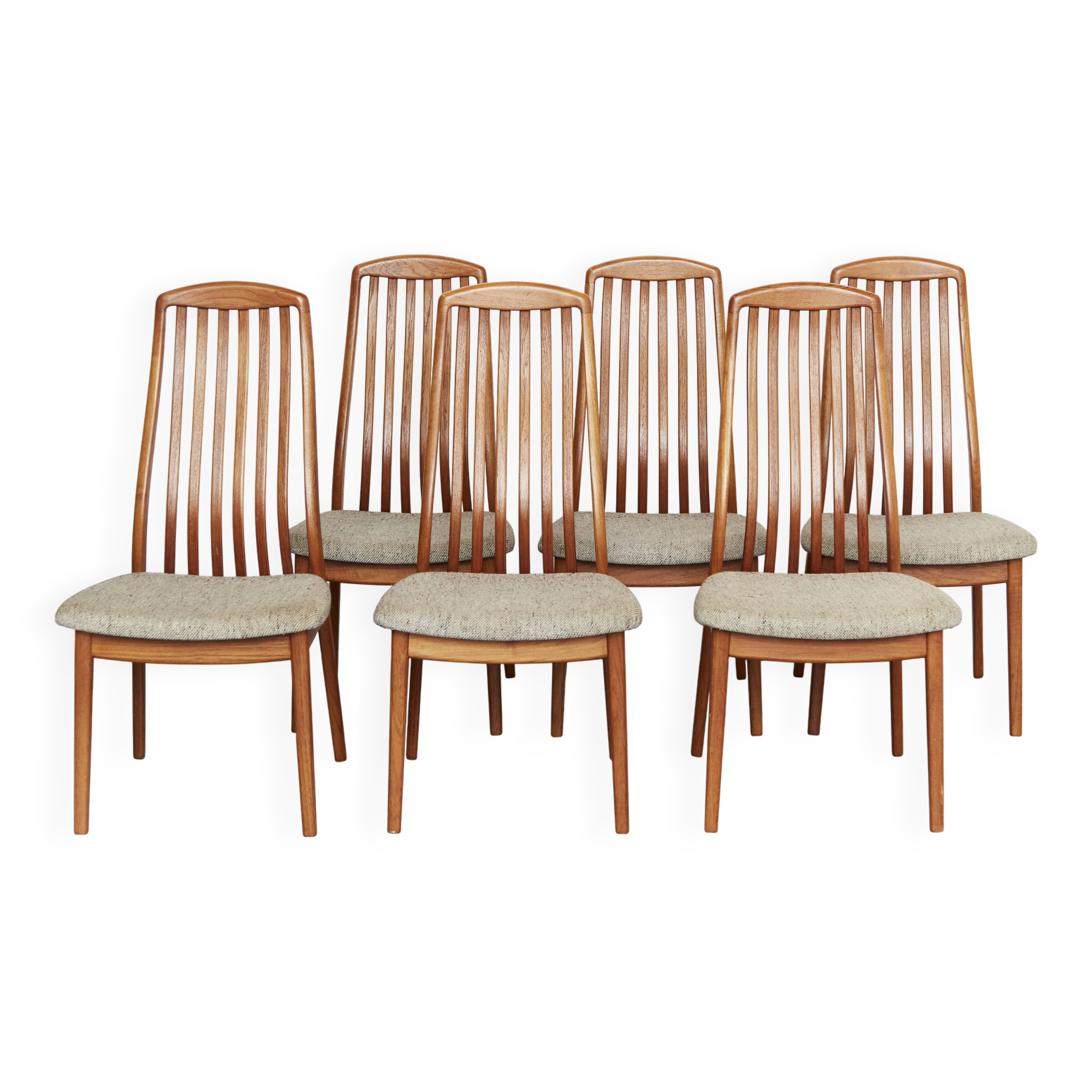 Mid Century Dining Chairs by Schou Andersen I Set of Six