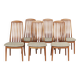 Mid Century Dining Chairs by Schou Andersen I Set of Six