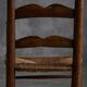 Fauteuil à barreaux rustique, France, début du 20e siècle