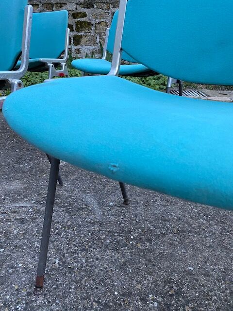 7 DSC 1965 chairs by Giancarlo Piretti published by Castelli, Italy.