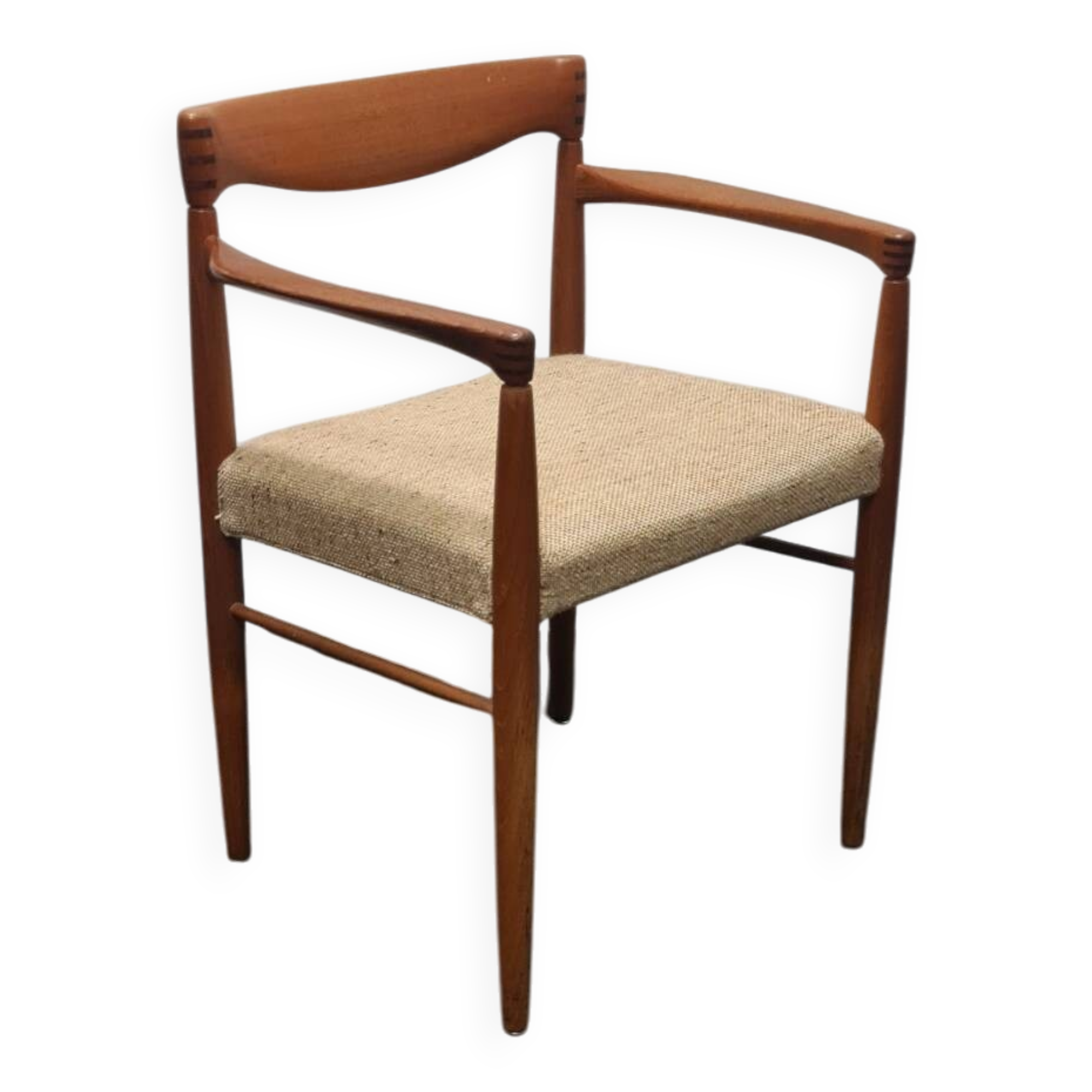 Vintage teak Danish design arm chair attributed to Bramin
