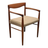 Vintage teak Danish design arm chair attributed to Bramin