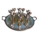 Silver-plated liqueur set