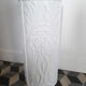 Umbrella door door ceramic canes enamelled white vintage floral motifs