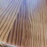 Solid wood coffee table in industrial style