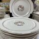 Set of 8 dessert plates Digoin & Sarreguemines Nanteuil