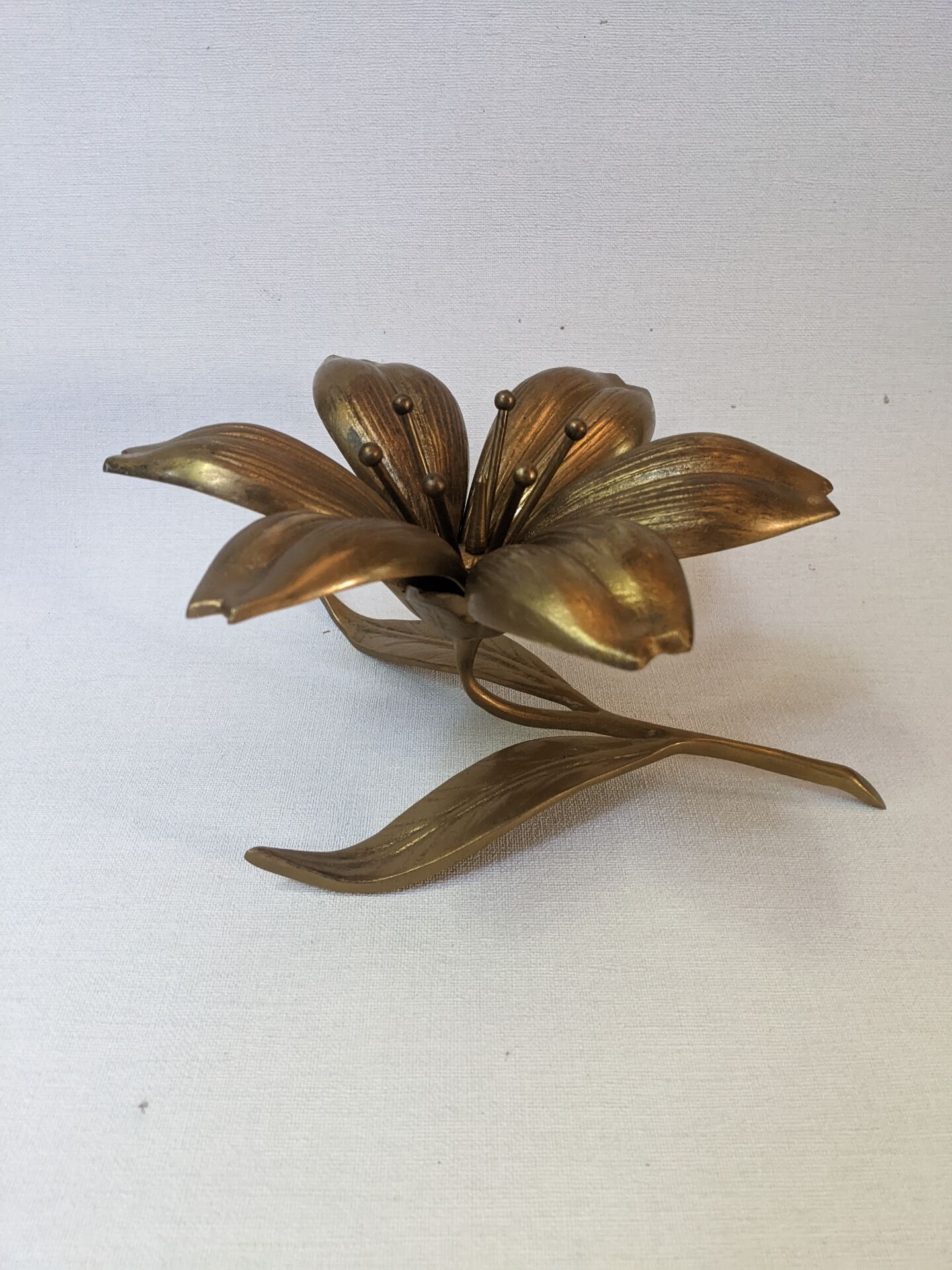 Fleur de lotus métal doré cendriers de table