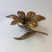 Golden metal lotus flower table ashtrays