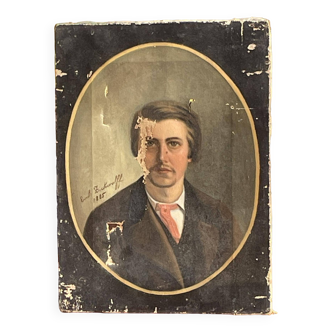 Portrait d'un jeune aristocrate signé Émile Zickwolff