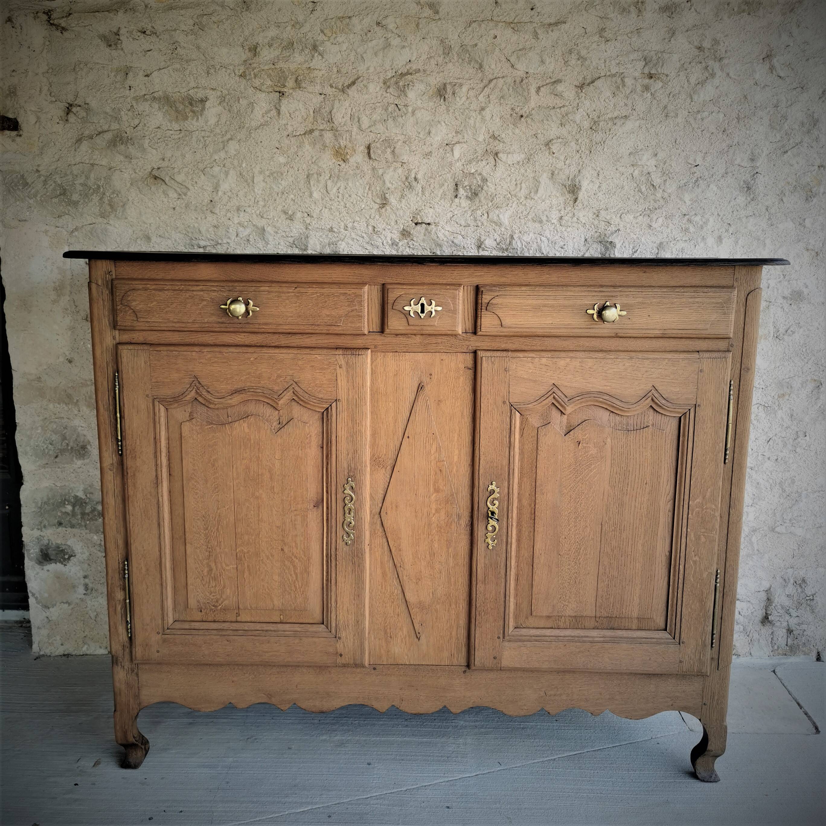 3/4 oak Flemish spent grain sideboard