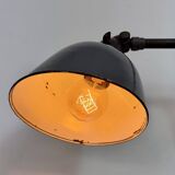 Industrial Grey Enamel Workshop Table Lamp from Siemens, 1950s