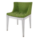 Chaise « Mademoiselle » Kartell en vert damassé par Philippe Starck, Italie, 2000